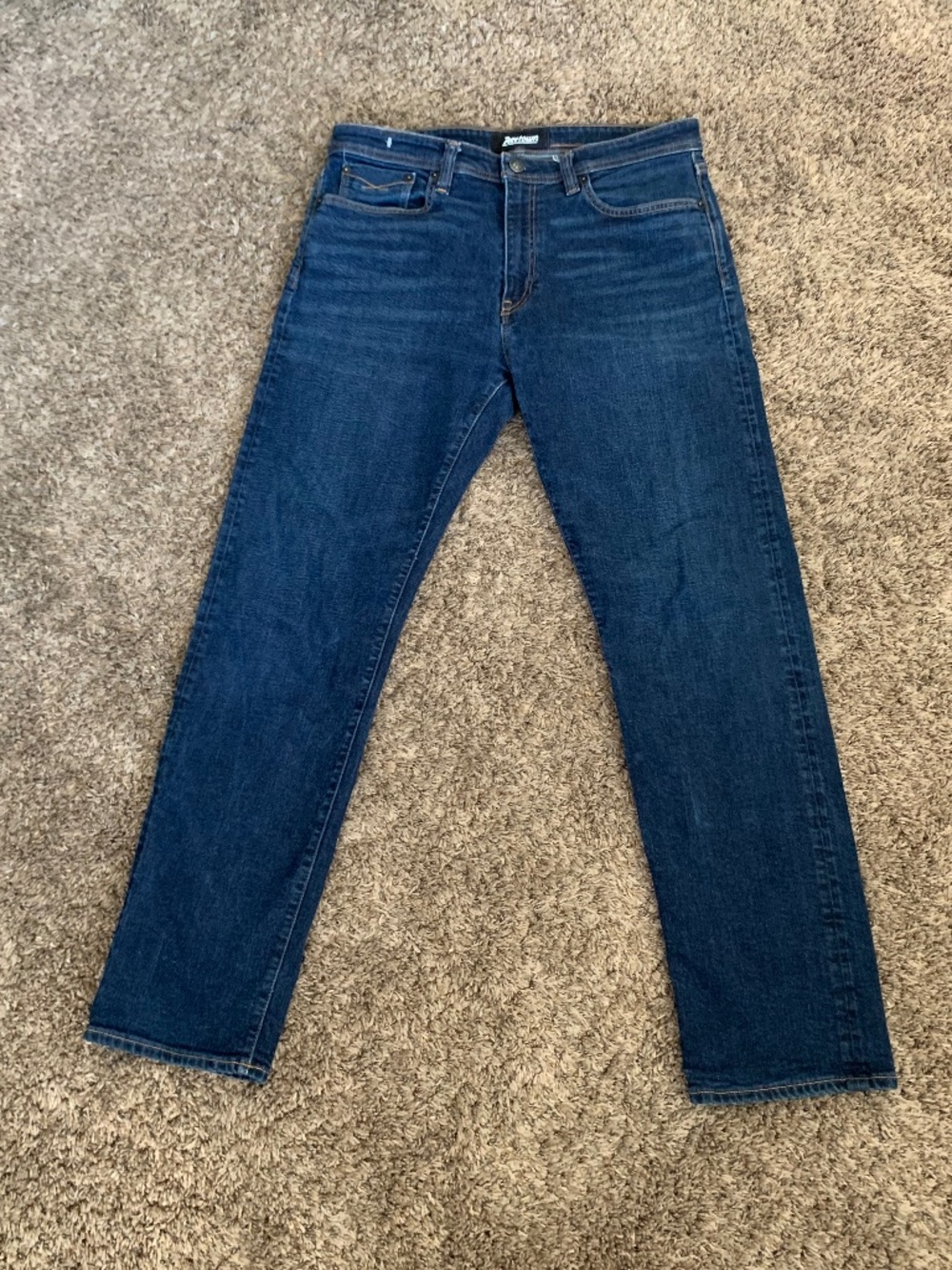 Revtown Automatic Decade Denim Jeans 35x32 Blue Dark Wash Stretch